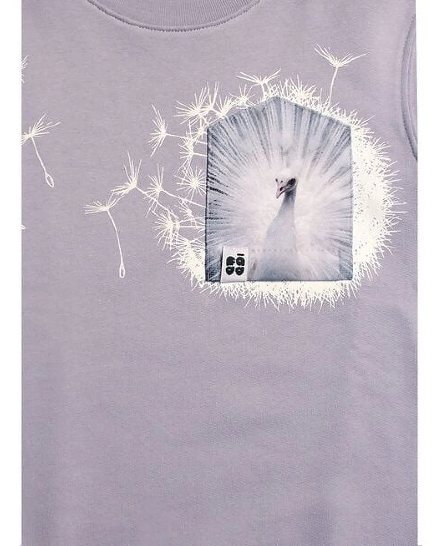 FÄDD Kinder Sweatshirt Pullover Bio-Baumwolle "weißer Vau (Kidz)" Lila – Ansicht 2