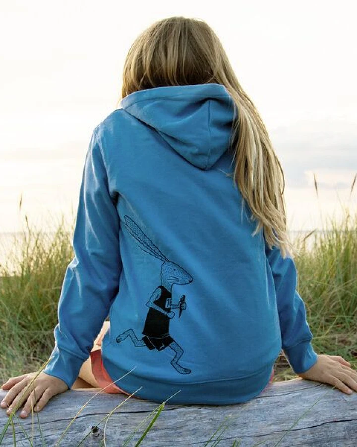 Cmig Kinder Hoodie Laufhase in blau