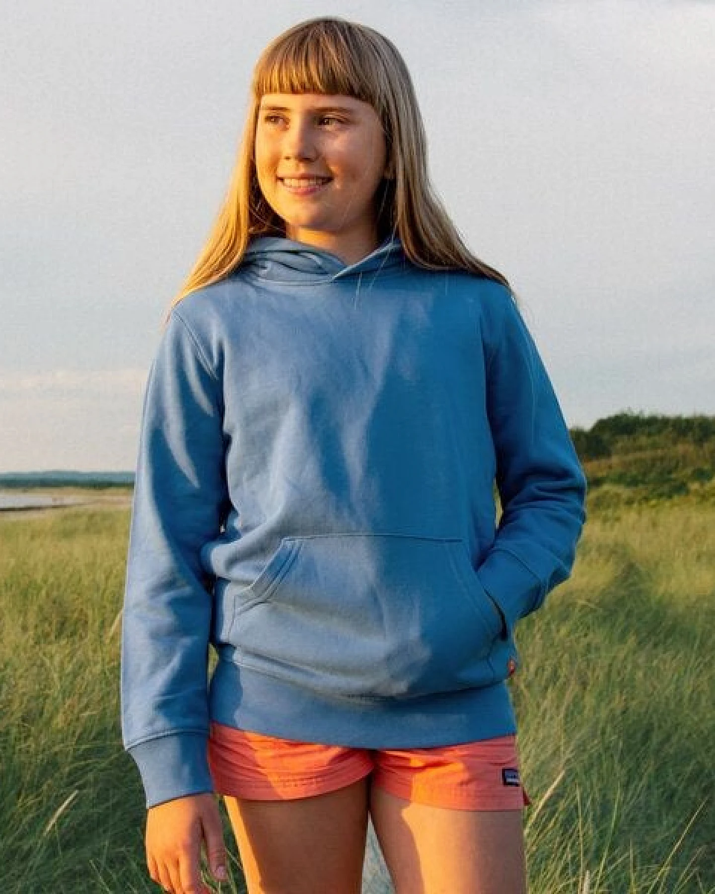 Cmig Kinder Hoodie Laufhase in blau – Ansicht 3
