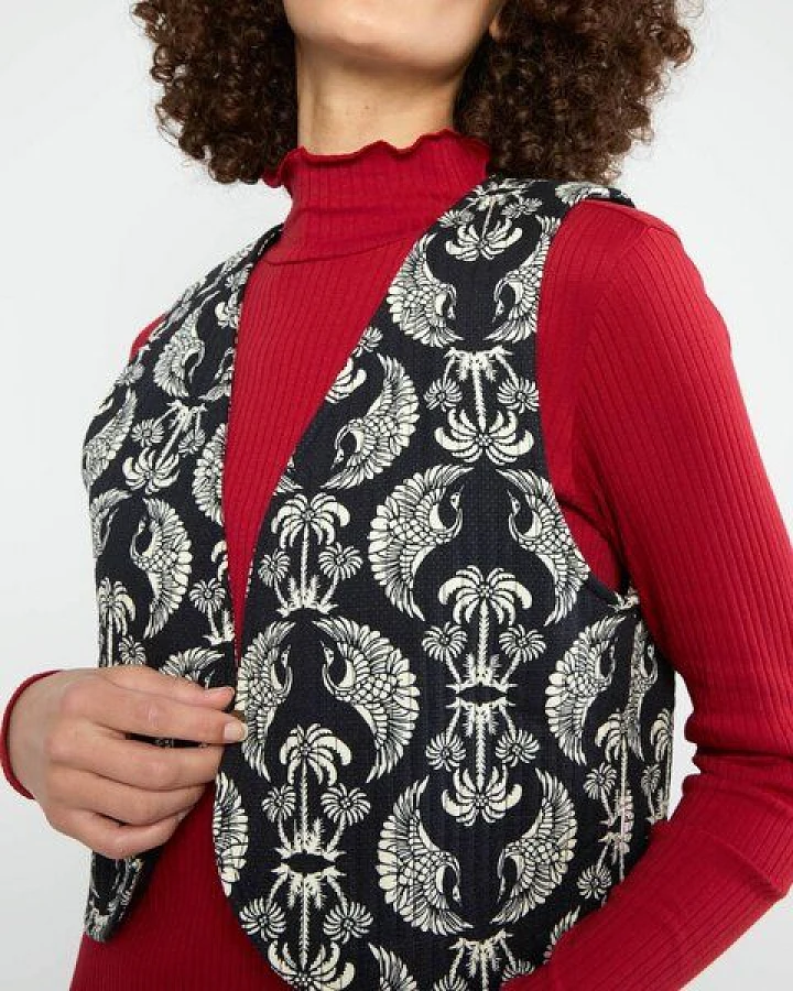 Blutsgeschwister Gemusterte Weste - Westcoast Waistcoat
