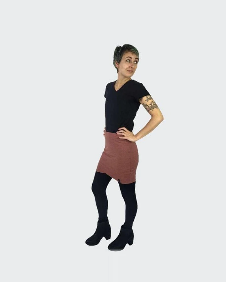 LUMEN organic Minirock JERSEY RECYCELT