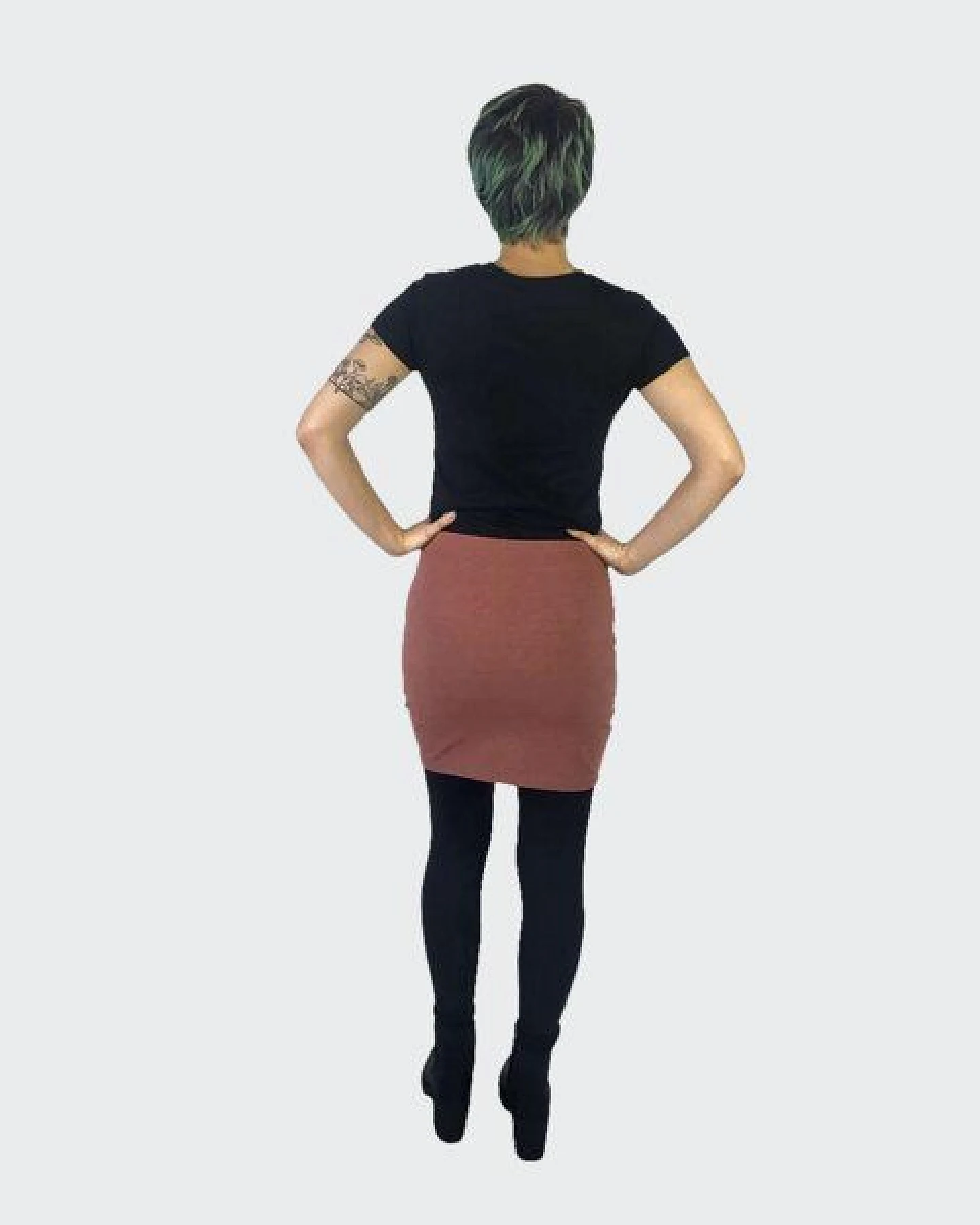 LUMEN organic Minirock JERSEY RECYCELT – Ansicht 3