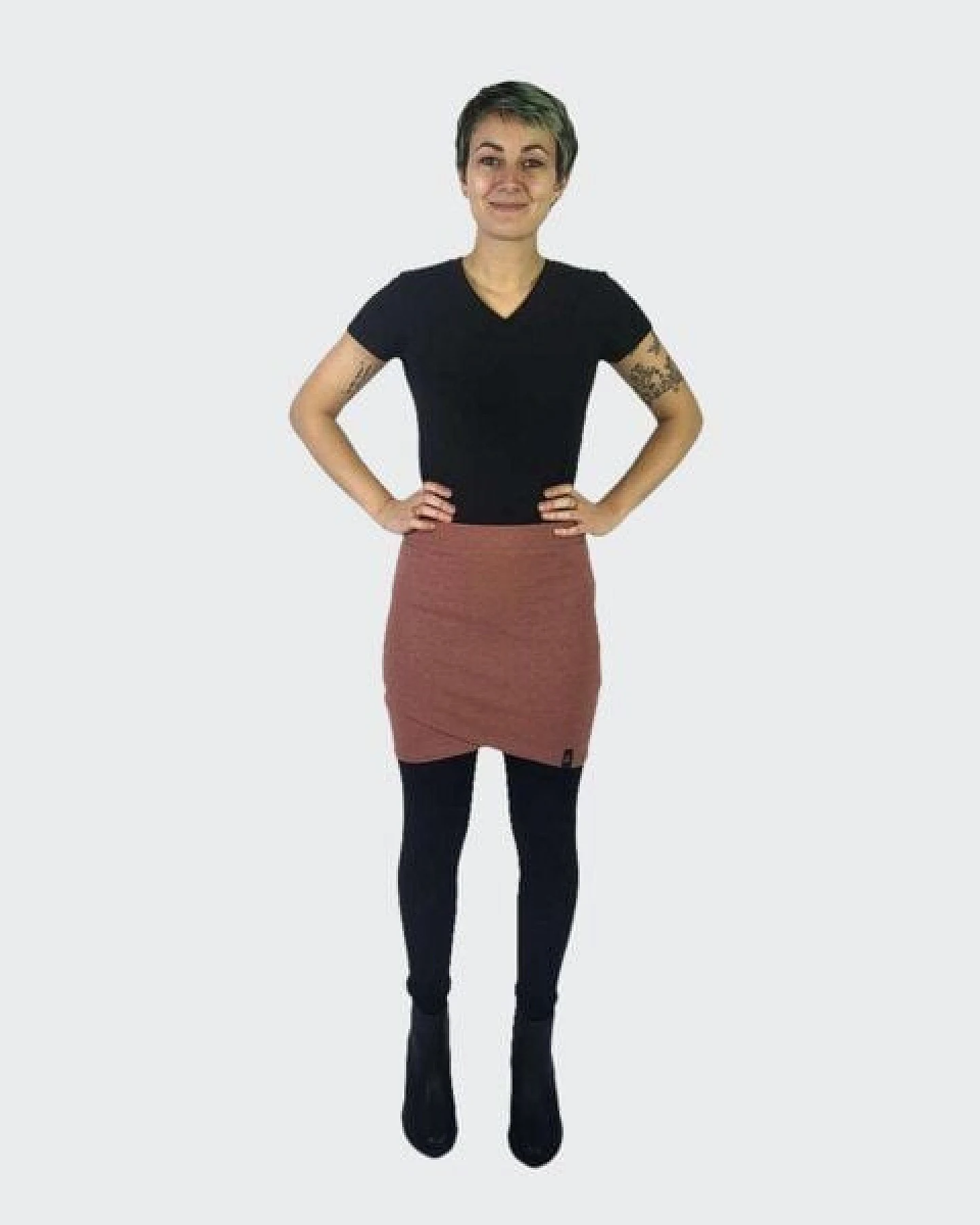 LUMEN organic Minirock JERSEY RECYCELT – Ansicht 4
