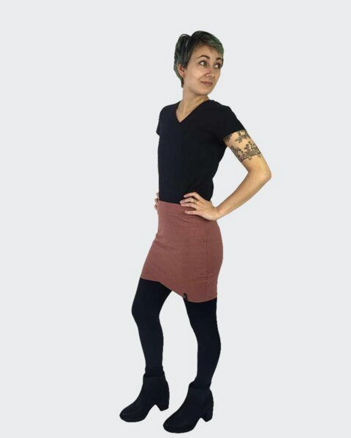 LUMEN organic Minirock JERSEY RECYCELT – Ansicht 3