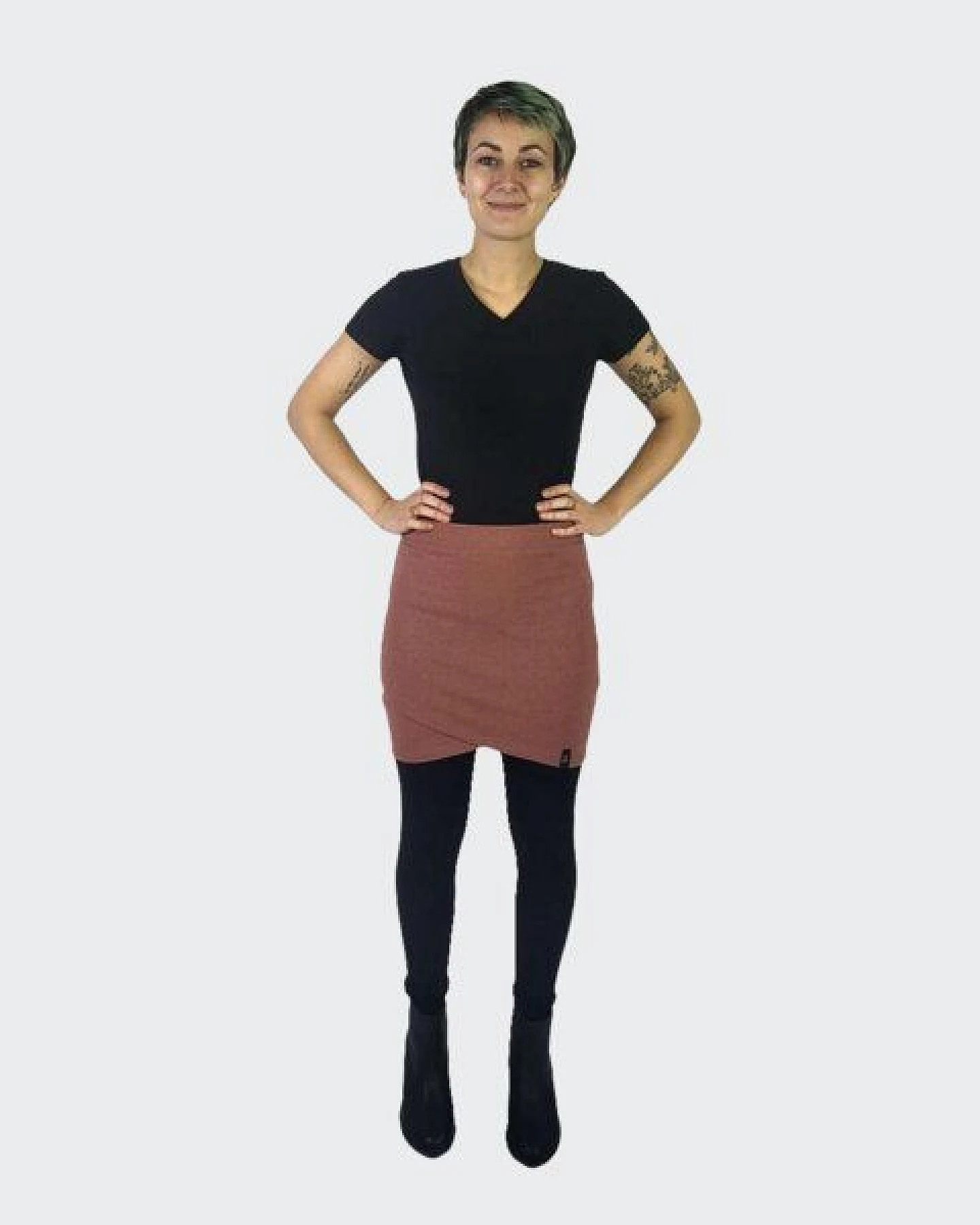 LUMEN organic Minirock JERSEY RECYCELT – Ansicht 2
