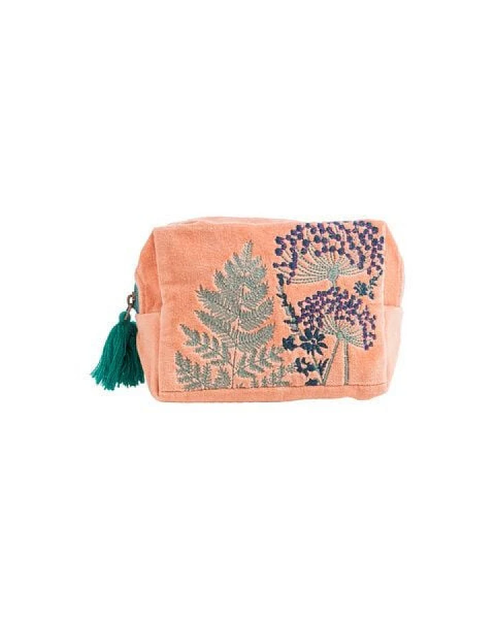 TRANQUILLO Kosmetiktasche / Samttäschchen VELVET BLOOM ART / VELVET LEAVES (BAG313 BAG314, BAG315, BAG316)