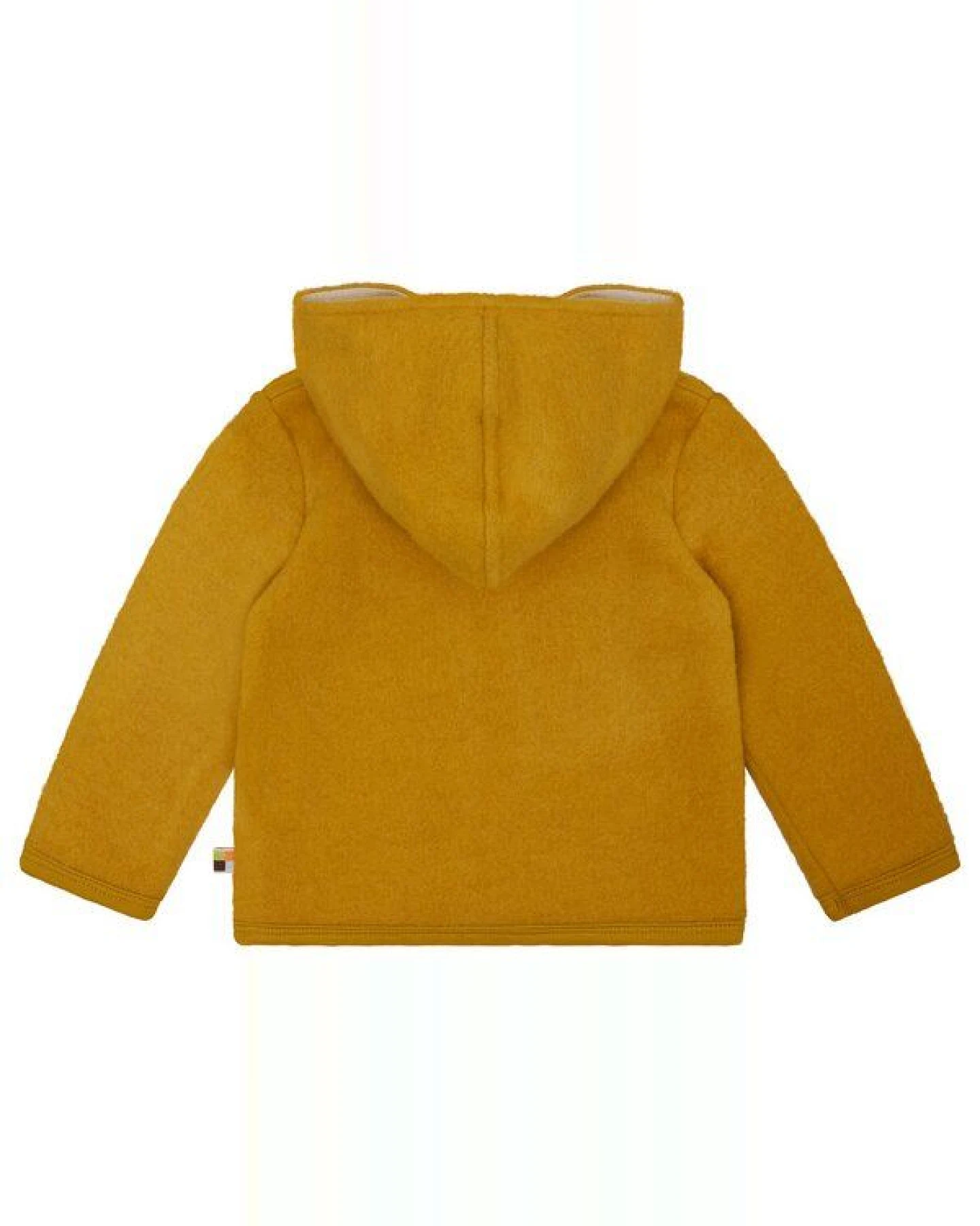 loud + proud Babys & Kinder Wollfleece-Jacke mit Kapuze, GOTS-zertifiziert – Ansicht 2