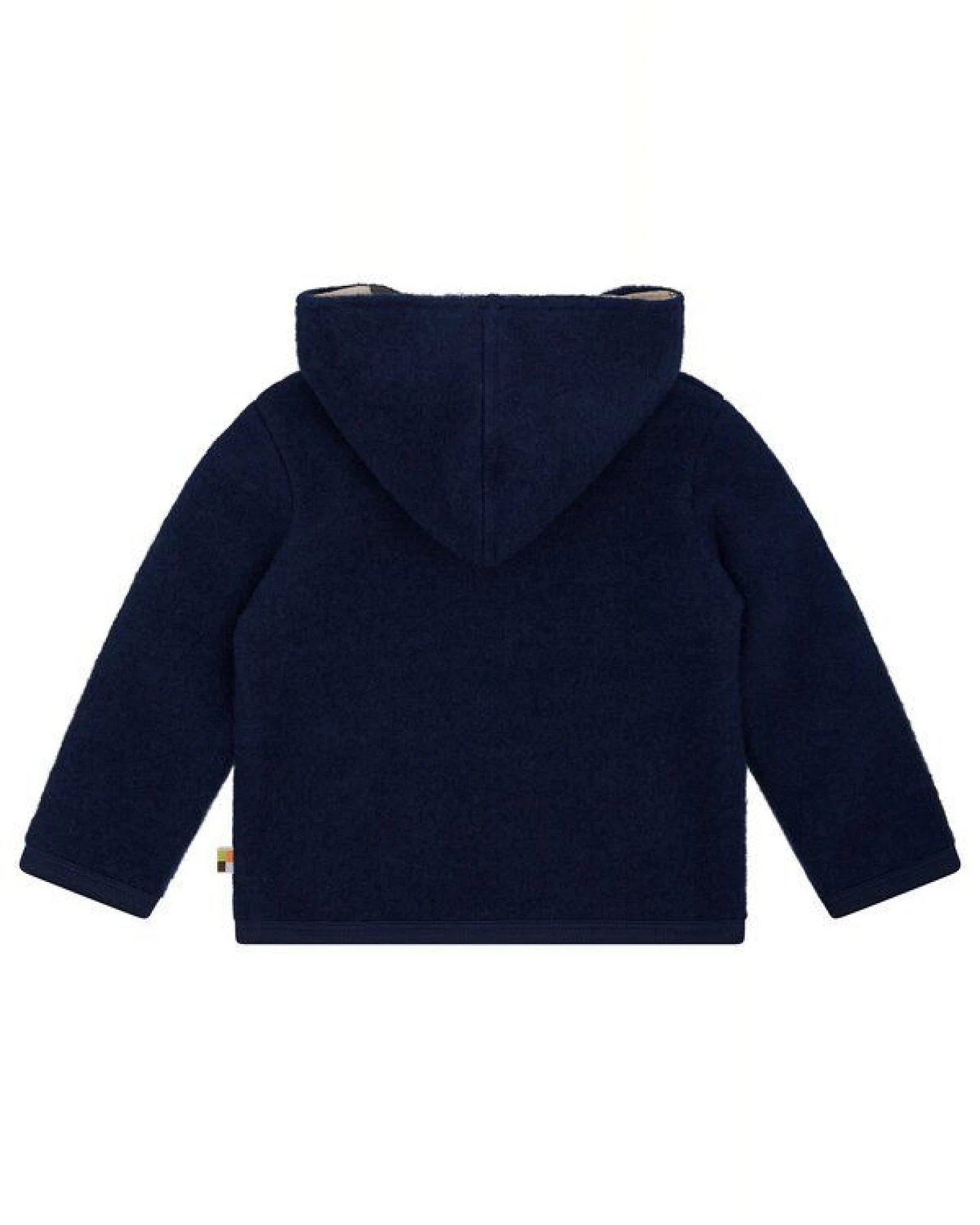 loud + proud Babys & Kinder Wollfleece-Jacke mit Kapuze, GOTS-zertifiziert – Ansicht 2