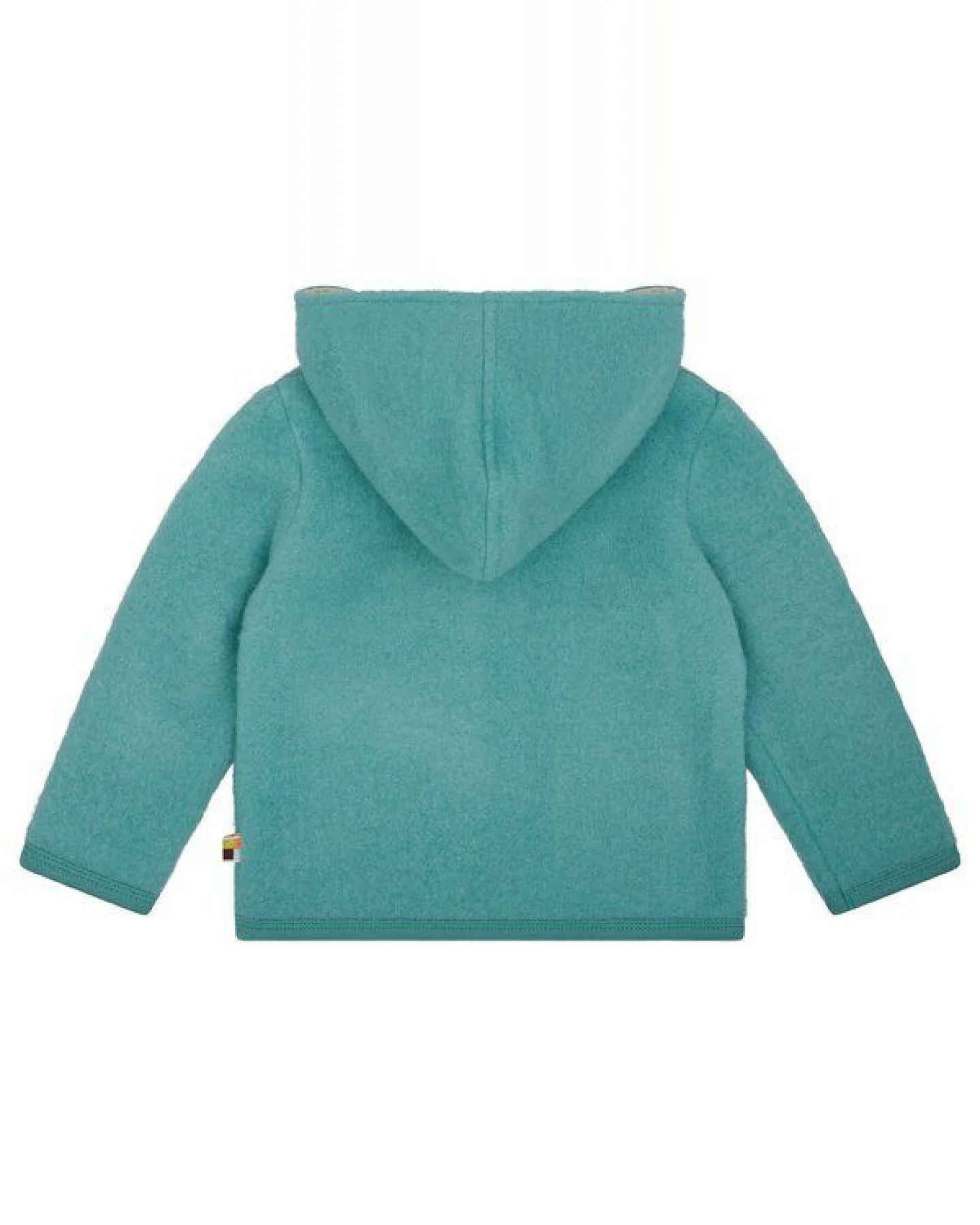 loud + proud Babys & Kinder Wollfleece-Jacke mit Kapuze, GOTS-zertifiziert – Ansicht 2