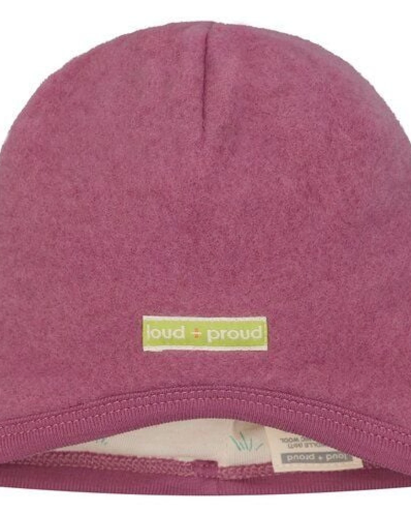loud + proud Babys & Kinder Mütze Wollfleece, GOTS-zertifiziert – Ansicht 3