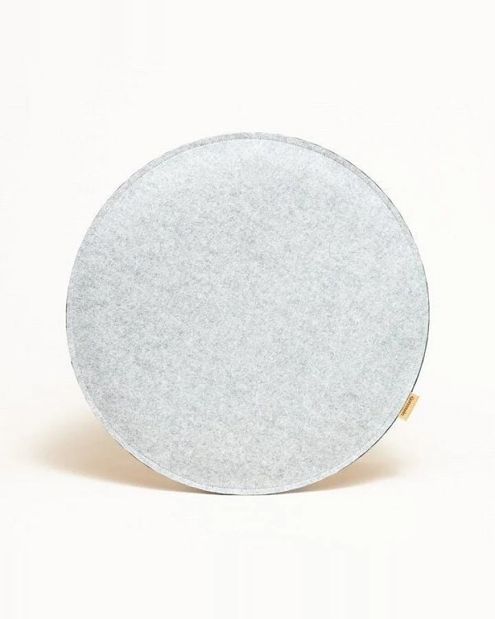 GOTTSTEIN® Filz-Sitzkissen rund aus 100% Schurwolle Stuhlkissen Ø 35 & 40 cm - Bodenkissen in 2 Farben Made in Tirol