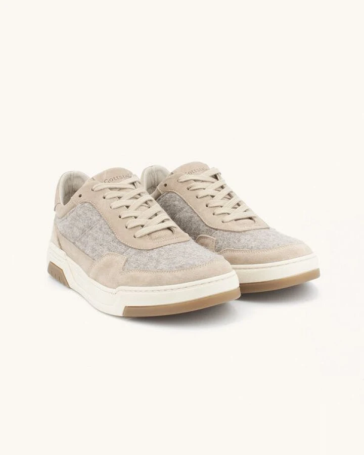 Gottstein Woll-Sneaker Flow - Nachhaltiger Wollschuh für Damen & Herren aus 100% Schurwolle & hochwertigen Wildleder - Freizeit Sneakers aus Wool - Low-Top Schnürer