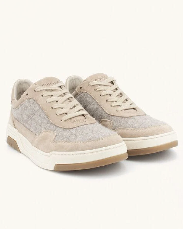 Gottstein Woll-Sneaker Flow - Nachhaltiger Wollschuh für Damen & Herren aus 100% Schurwolle & hochwertigen Wildleder - Freizeit Sneakers aus Wool - Low-Top Schnürer