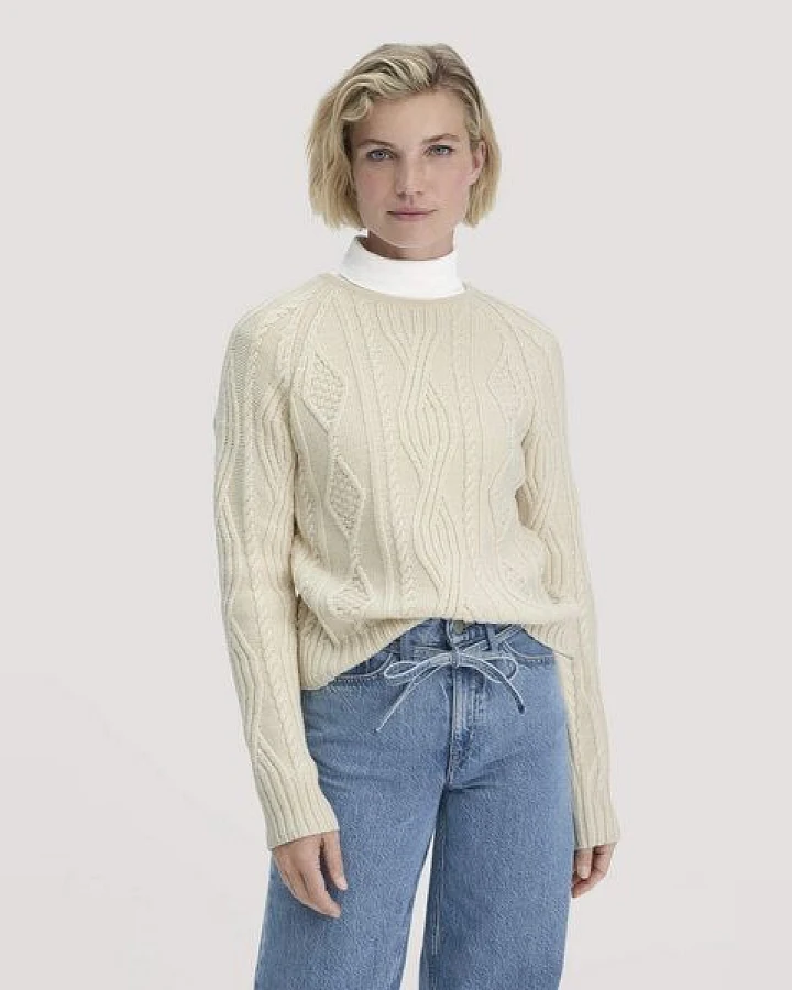 hessnatur Strick Pullover Regular aus Bio-Schurwolle und Bio-Baumwolle