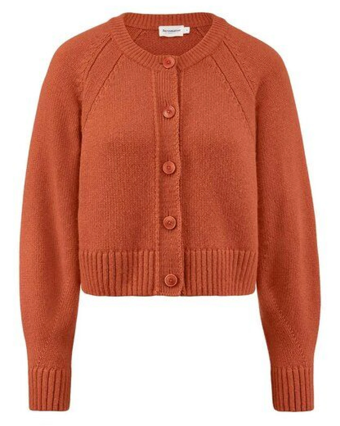 hessnatur Strick Jacke Relaxed Cropped aus Bio-Merinowolle mit Bio-Baumwolle – Ansicht 3
