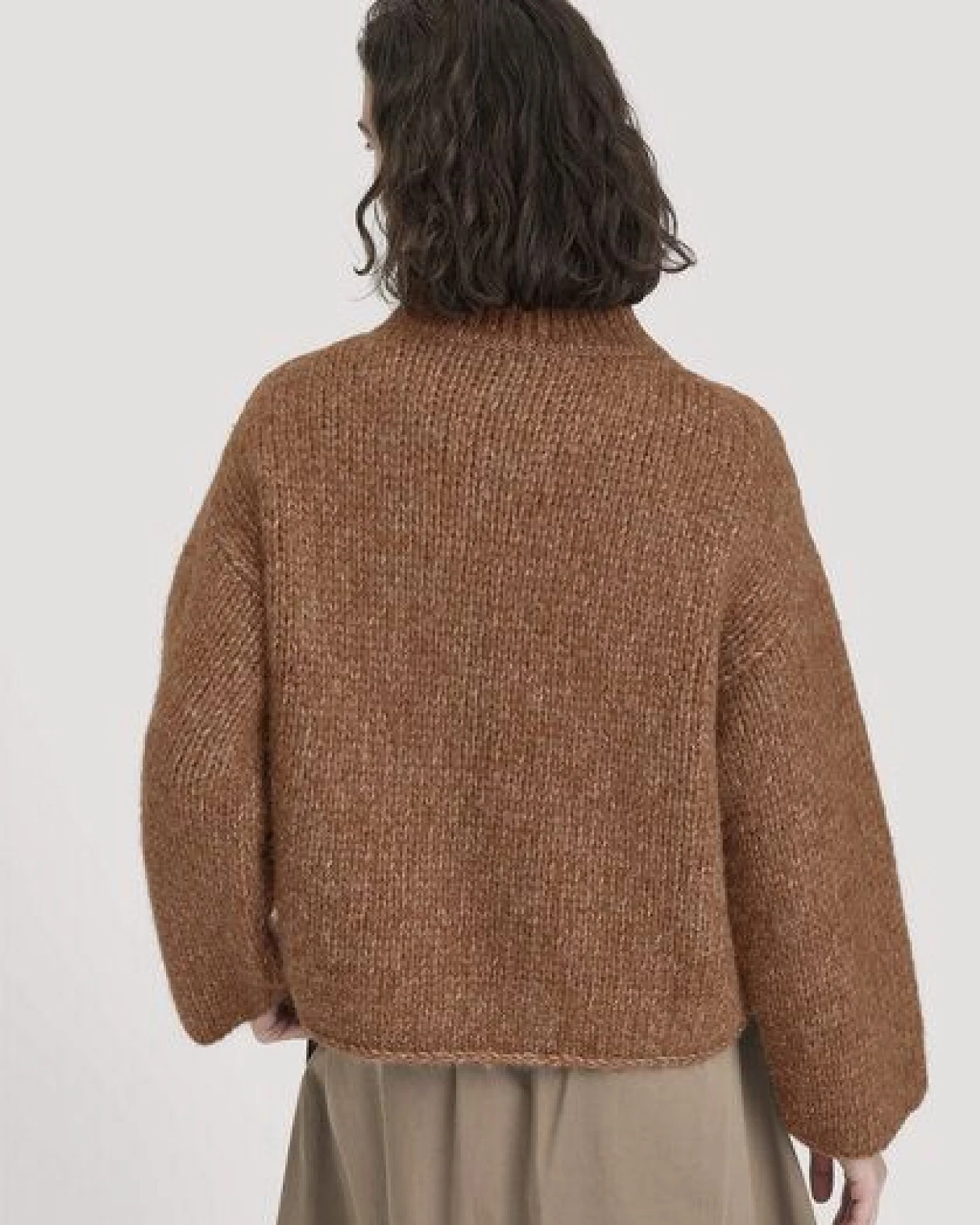 hessnatur Strick Pullover Relaxed aus Alpaka mit Bio-Baumwolle – Ansicht 2