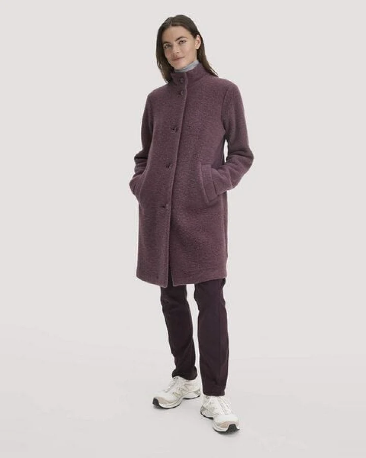 hessnatur Wollfleece Mantel Regular aus reiner Bio-Merinowolle