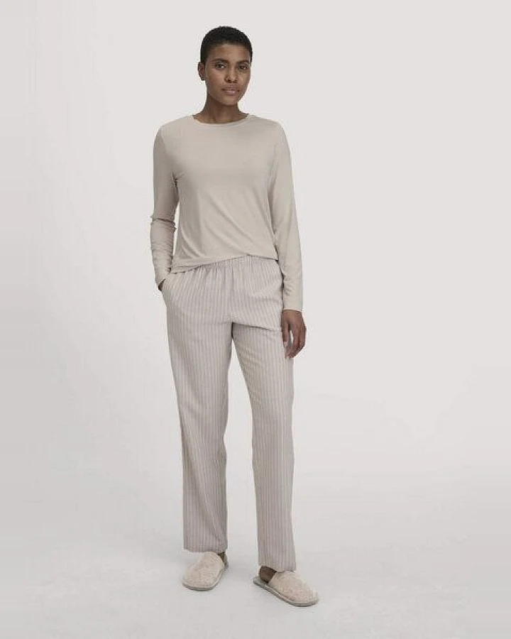 hessnatur Flanell Schlafhose aus reiner Bio-Baumwolle