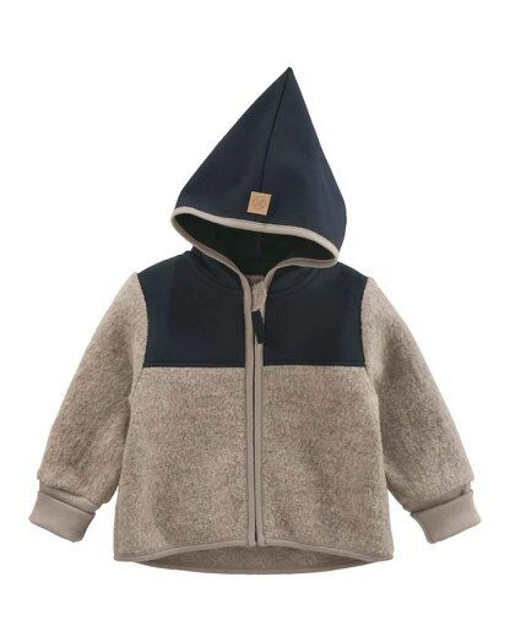 hessnatur Wollwalk Jacke aus Bio-Merinowolle mit Softshell