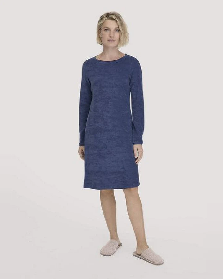 hessnatur Frottee Nachthemd PURE COTTON aus reiner Bio-Baumwolle