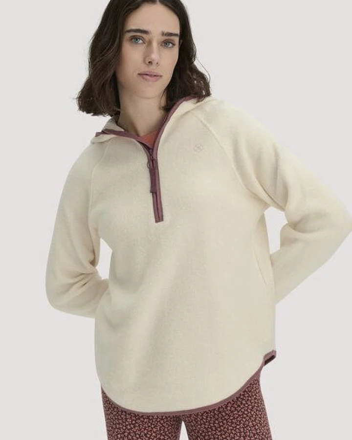 Produktseite: hessnatur Fleece Hoodie Relaxed ACTIVE LIGHT aus reiner Bio-Baumwolle