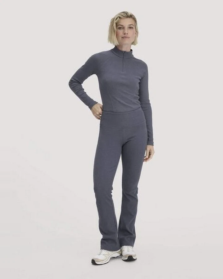 hessnatur Rib Leggings High Waist BETTER RECYCLING aus Bio-Baumwolle