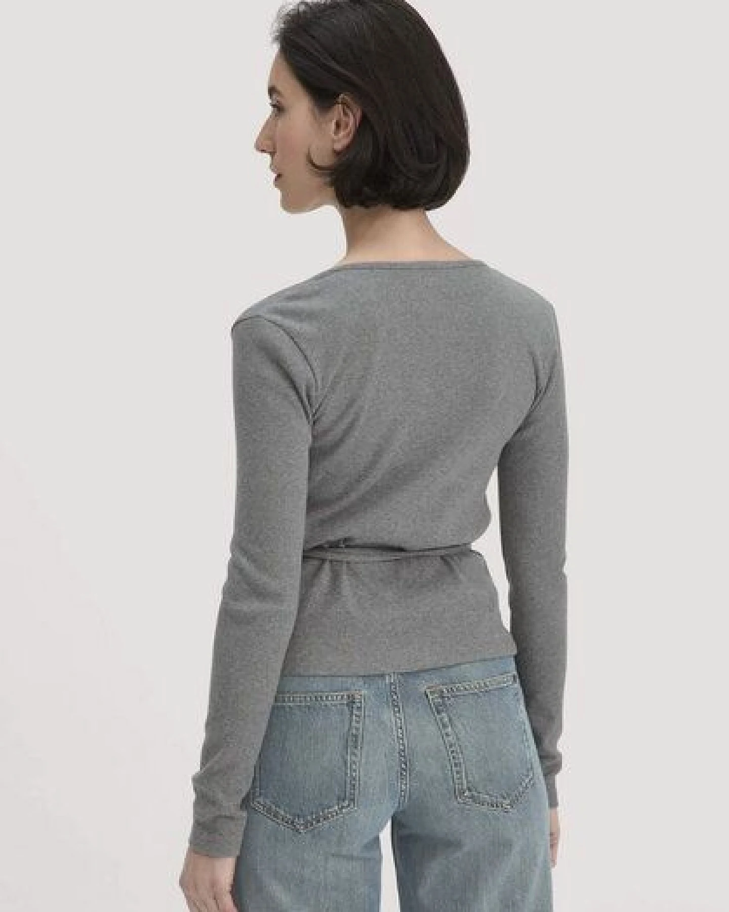 hessnatur Rib Longsleeve Slim aus Bio-Baumwolle – Ansicht 2
