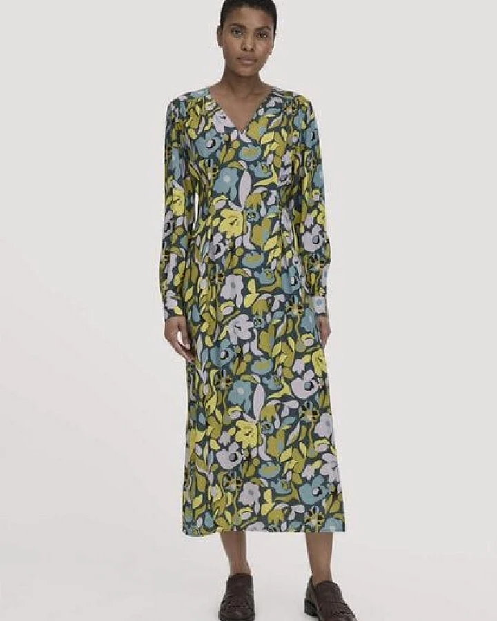 hessnatur Kleid Knöchellang Regular aus LENZING ECOVERO Satin