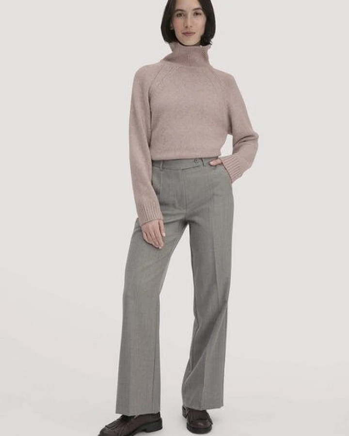 hessnatur Wollhose Straight Leg Relaxed aus reiner Bio-Schurwolle