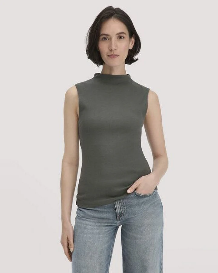 hessnatur Rib Top Slim aus Bio-Baumwolle