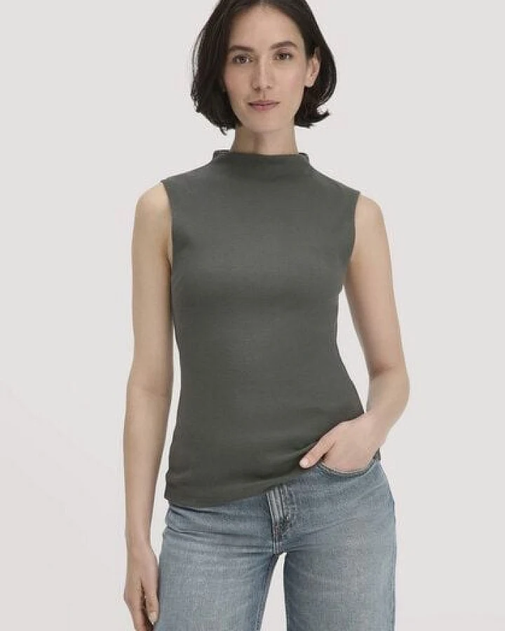 hessnatur Rib Top Slim aus Bio-Baumwolle