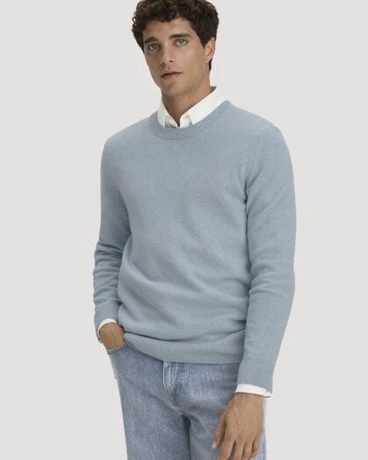 Produktseite: hessnatur Strick Pullover Regular aus Bio-Merinowolle mit Bio-Baumwolle