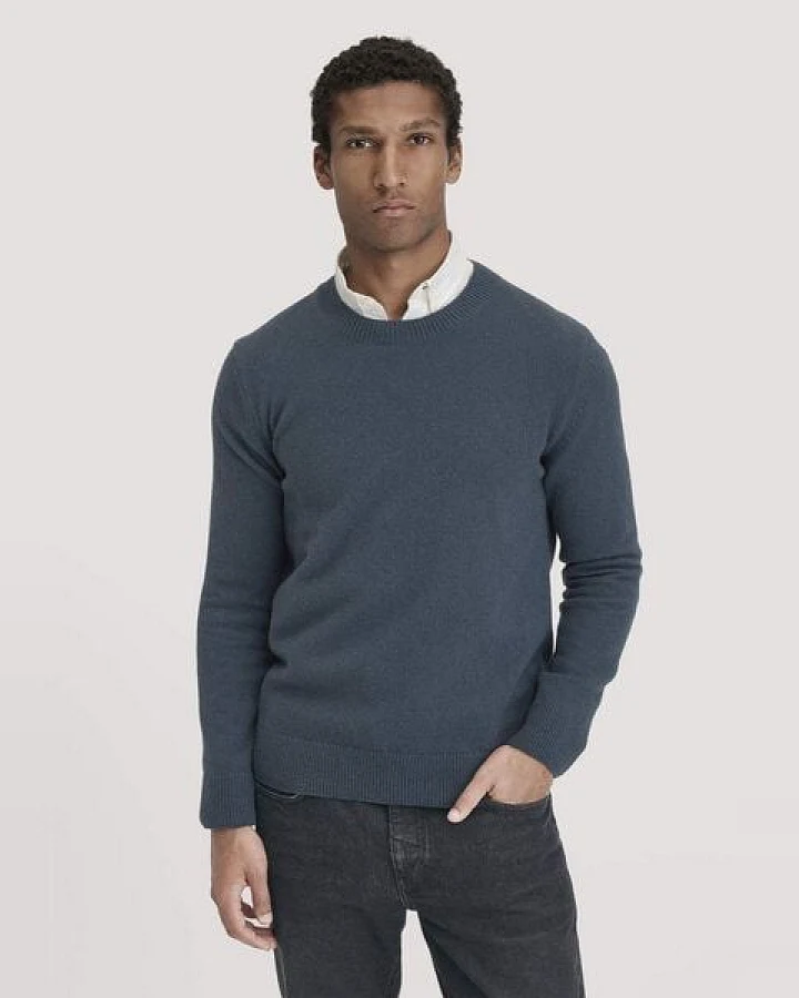 hessnatur Strick Pullover Regular aus Bio-Merinowolle mit Bio-Baumwolle