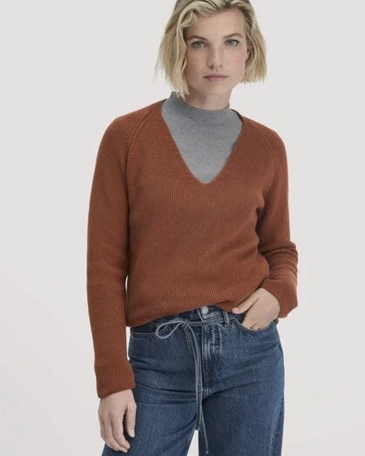 hessnatur Strick Pullover Regular aus reiner Bio-Baumwolle