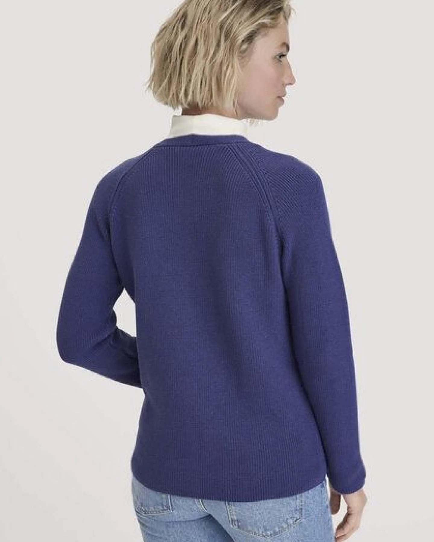 hessnatur Strick Pullover Regular aus reiner Bio-Baumwolle – Ansicht 2