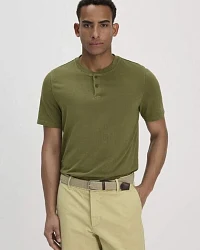 Produktseite: hessnatur Heavy Jersey Henley Shirt Relaxed aus reiner Bio-Baumwolle