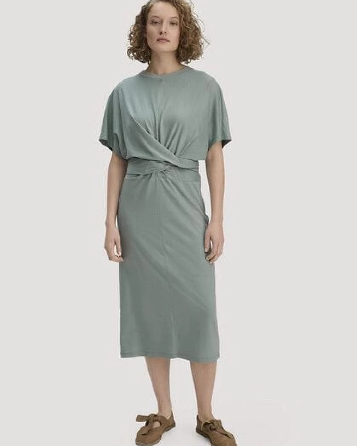 Produktseite: hessnatur Jersey Kleid Midi Oversize aus reiner Bio-Baumwolle