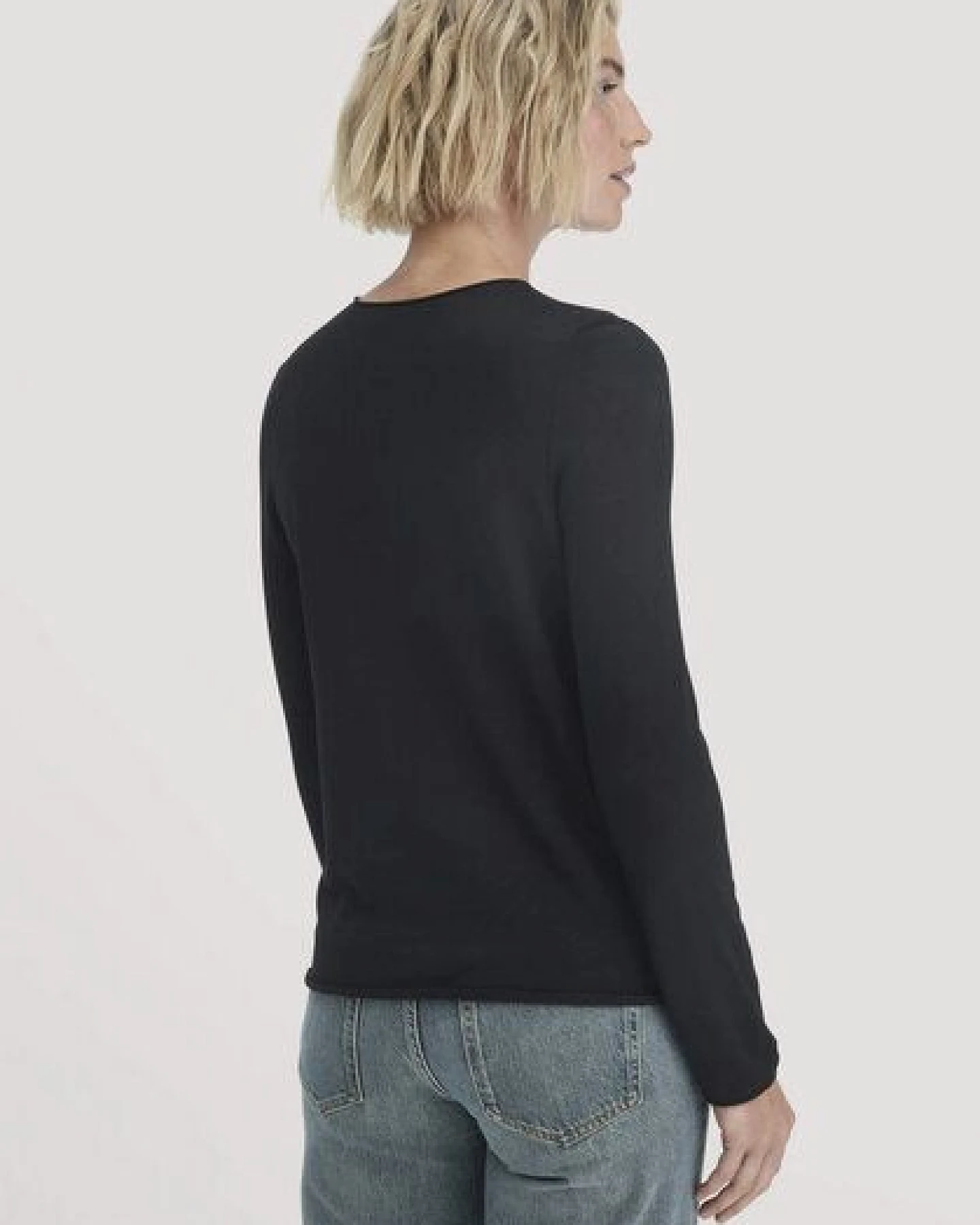 hessnatur Strick Pullover Regular aus reiner Bio-Merinowolle – Ansicht 2