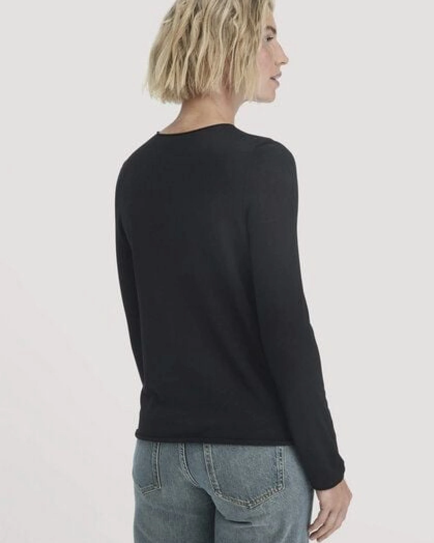 hessnatur Strick Pullover Regular aus reiner Bio-Merinowolle – Ansicht 2