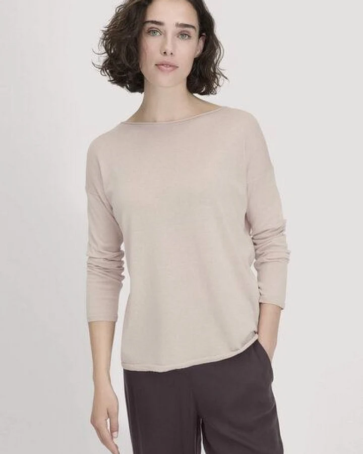hessnatur Strick Pullover Oversize aus TENCEL Lyocell mit Bio-Baumwolle