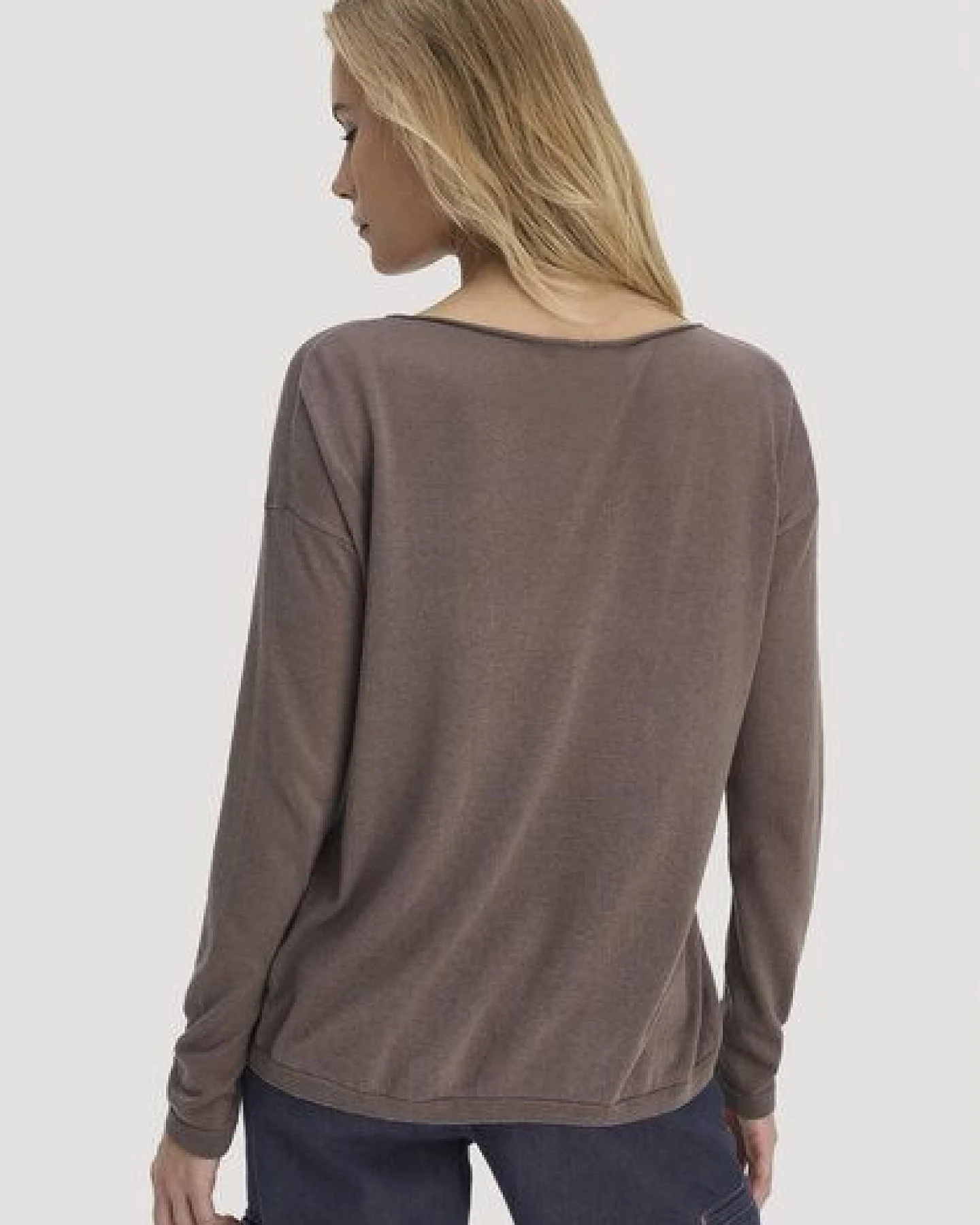 hessnatur Strick Pullover Oversize aus TENCEL Lyocell mit Bio-Baumwolle – Ansicht 2