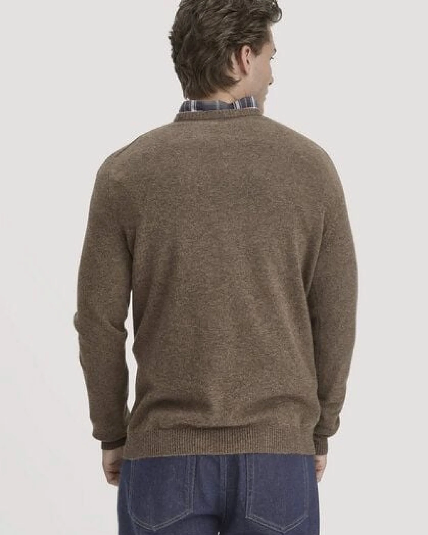 hessnatur Strick Pullover Regular aus Bio-Merinowolle mit Kaschmir – Ansicht 2