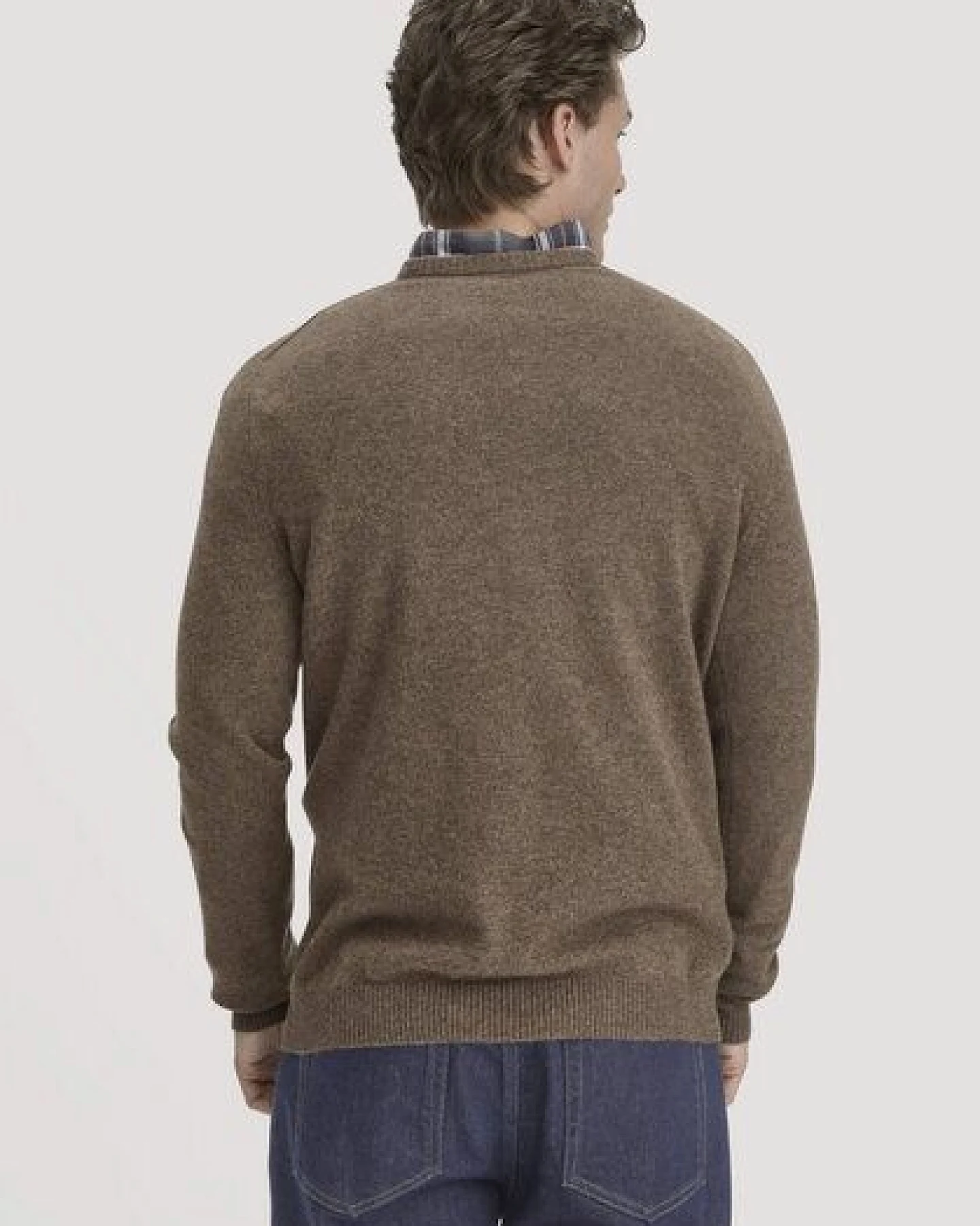 hessnatur Strick Pullover Regular aus Bio-Merinowolle mit Kaschmir – Ansicht 2