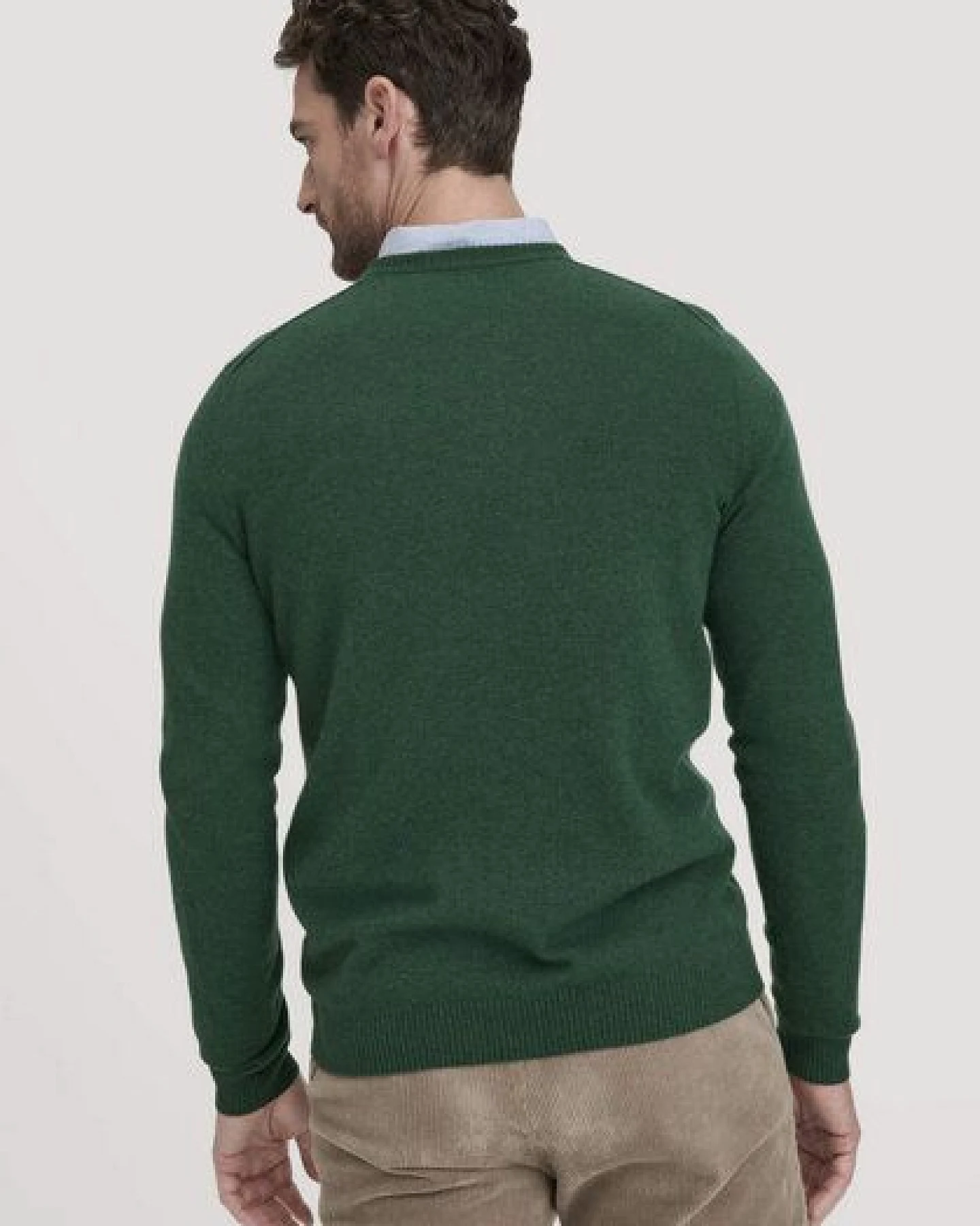 hessnatur Strick Pullover Regular aus Bio-Merinowolle mit Kaschmir – Ansicht 2