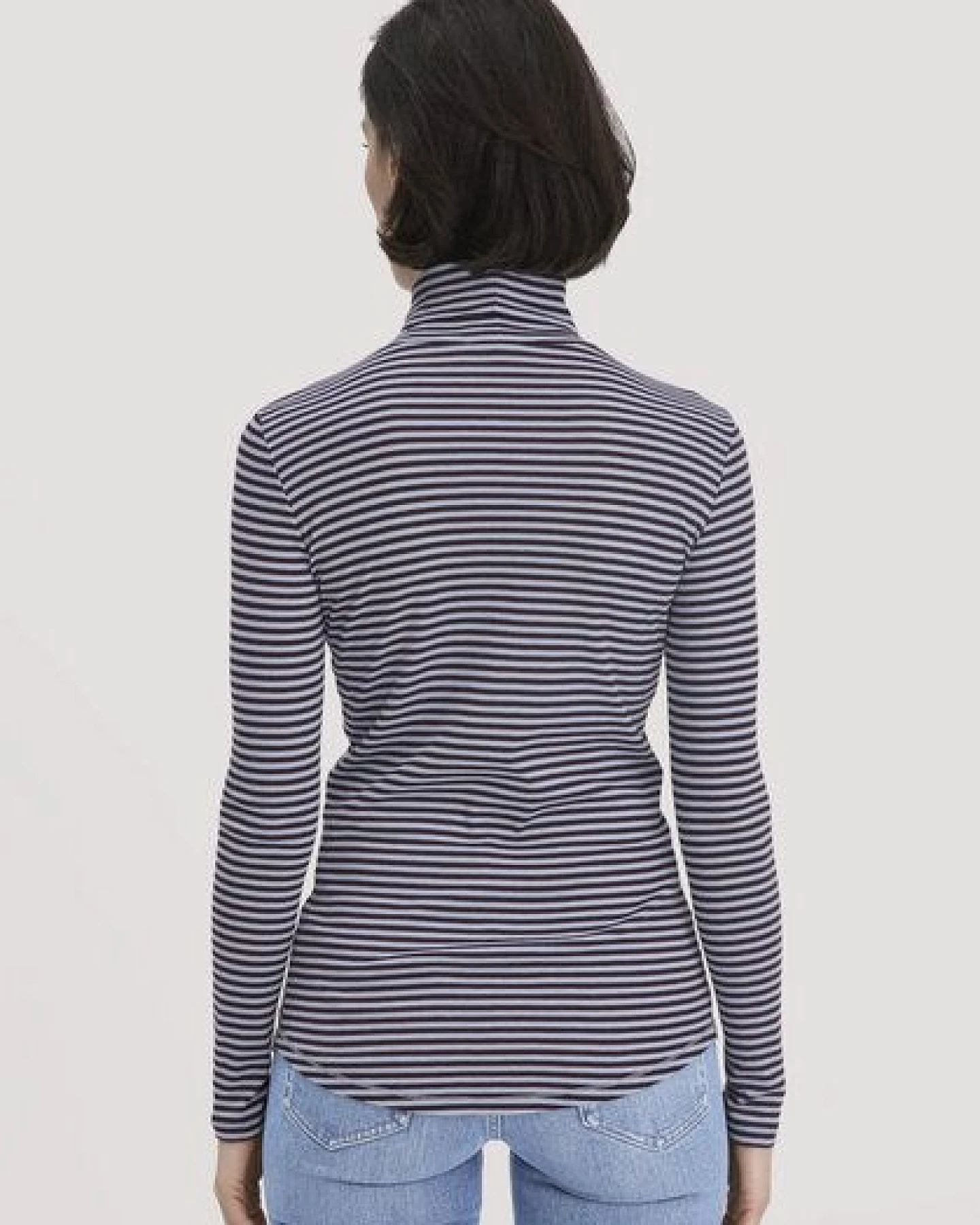 hessnatur Streifen Softrib Longsleeve Fitted aus Bio-Baumwolle und Modal – Ansicht 2