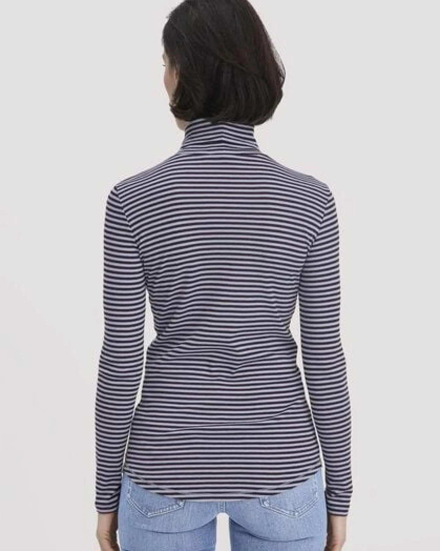hessnatur Streifen Softrib Longsleeve Fitted aus Bio-Baumwolle und Modal – Ansicht 2