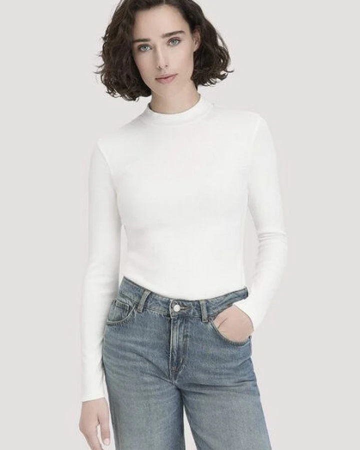 hessnatur Rib Longsleeve Slim aus Bio-Baumwolle