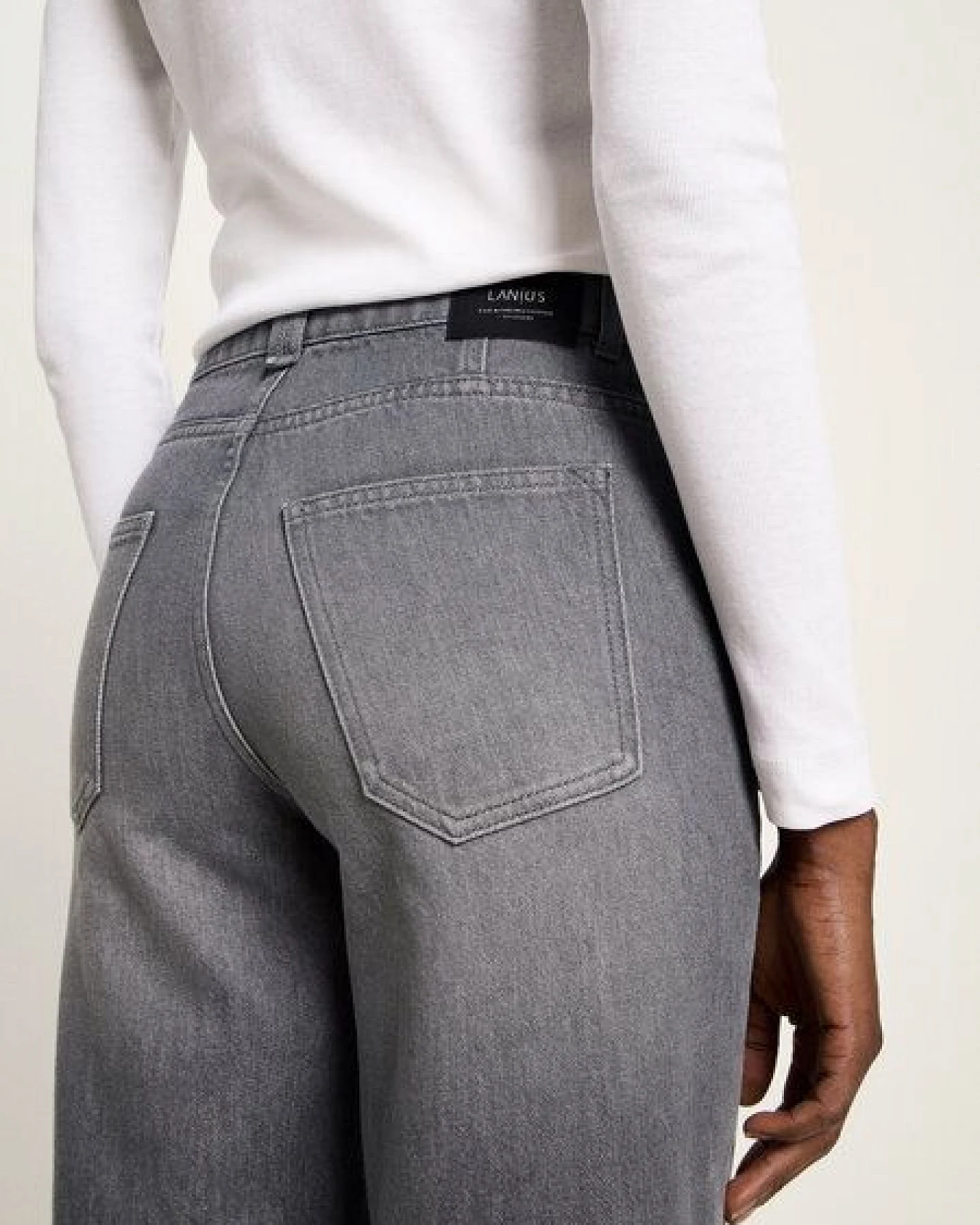 LANIUS Relaxed Jeans (GOTS) aus Bio-Baumwolle – Ansicht 3