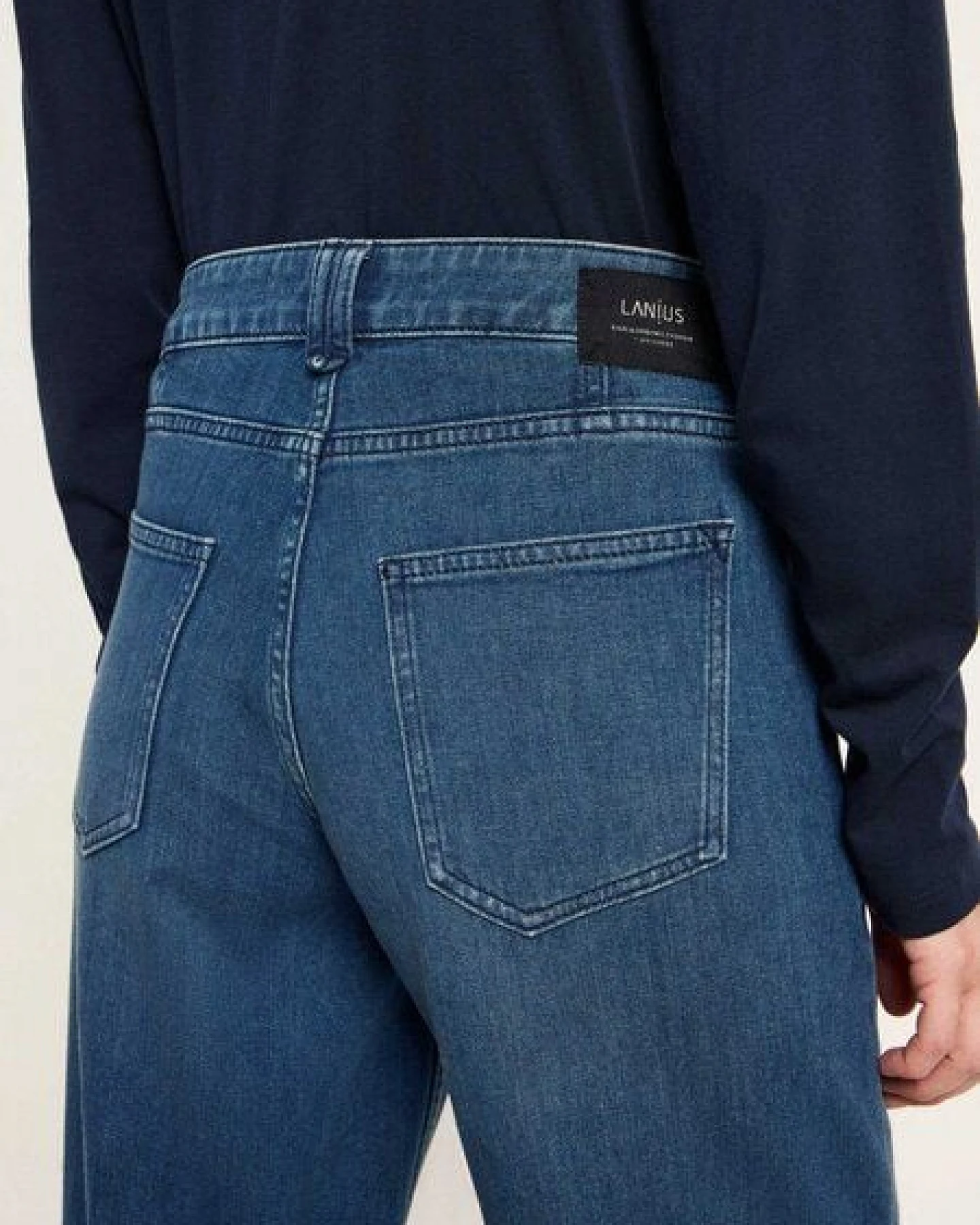 LANIUS Relaxed Jeans (GOTS) aus Bio-Baumwolle – Ansicht 4