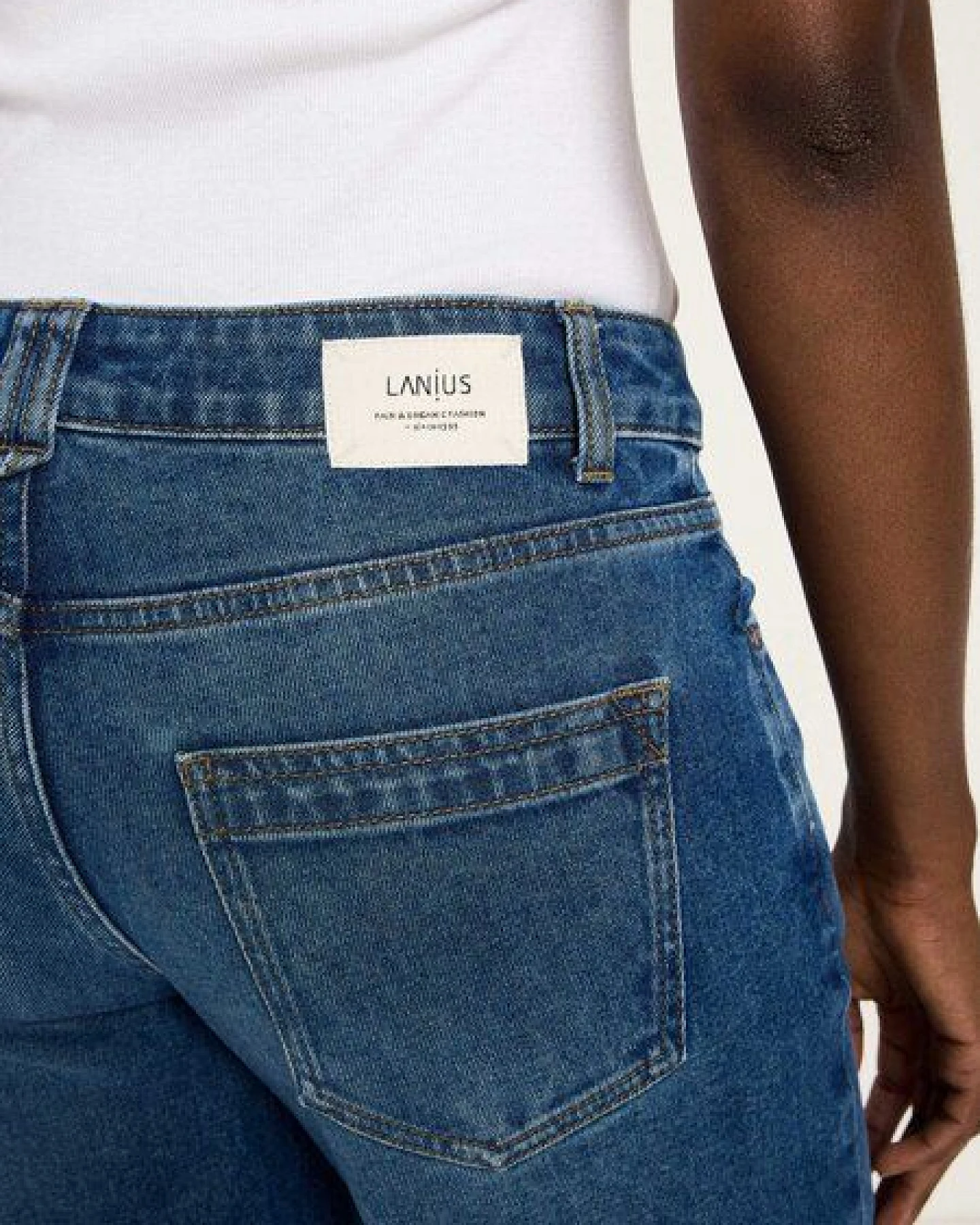LANIUS Marlenejeans (GOTS) aus Bio-Baumwolle – Ansicht 3